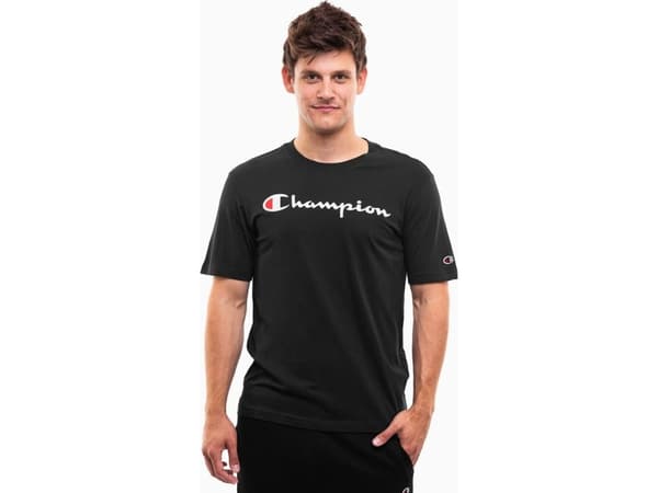 Champion T-skjorte for menn Champion SS Tee svart 220256 KK001 S