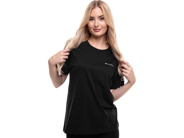 Champion T-shirt för kvinnor Champion SS Tee svart 117535 KK001 S