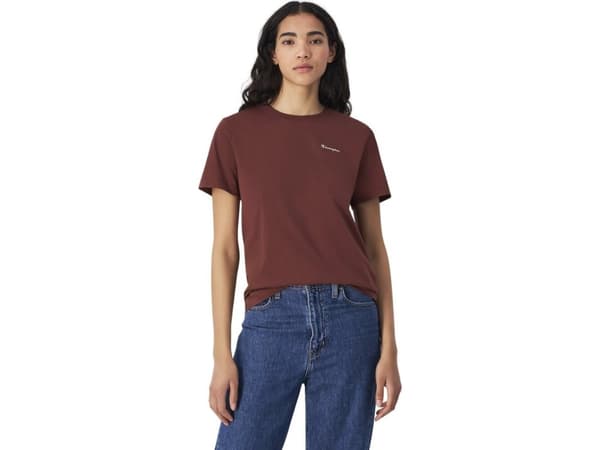 Champion Naisten T-paita Champion SS Tee ruskea 117535 MS524 L