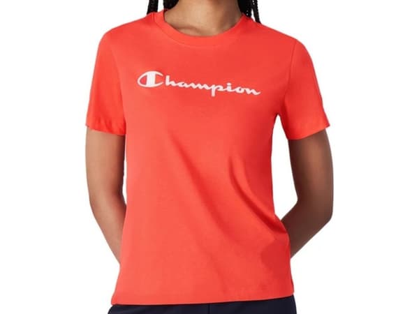 Champion Naisten T-paita Champion SS Tee koralli 117534 PS004 S