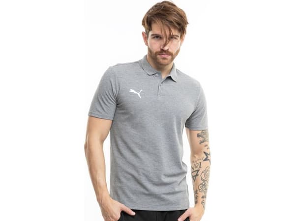 Puma miesten Puma Team Goal Casuals Polo paita harmaa 658605 33 M