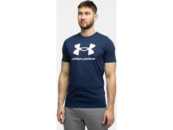 Under Armour T-skjorte for menn Under Armour Sportstyle Logo marineblå 1382911 408 S
