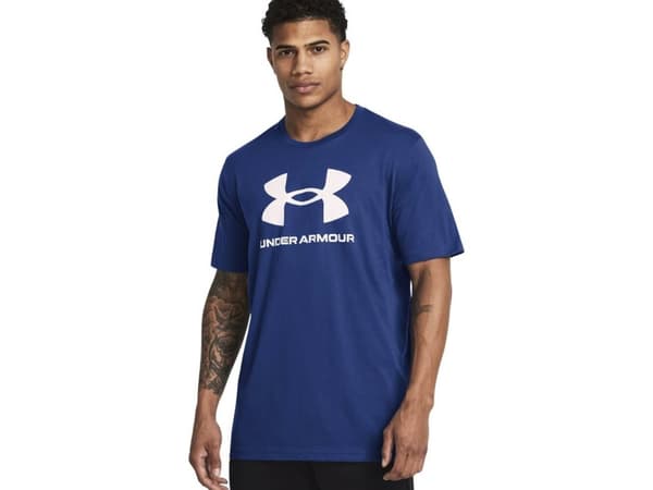 Under Armour T-skjorte for menn Under Armour Sportstyle Logo mørkeblå 1382911 432 S
