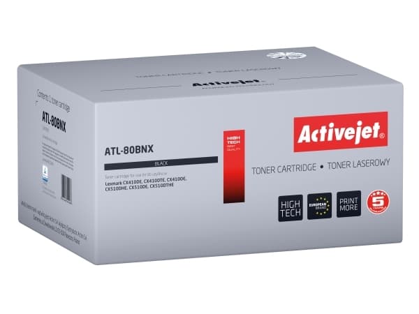 Activejet ATL-80BNX, 4000 sider, Sort, 1 stykker