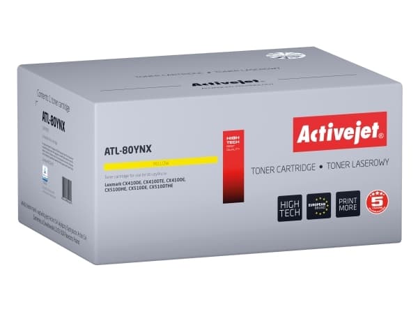 Activejet ATL-80YNX, 3000 sider, Gult, 1 stykker