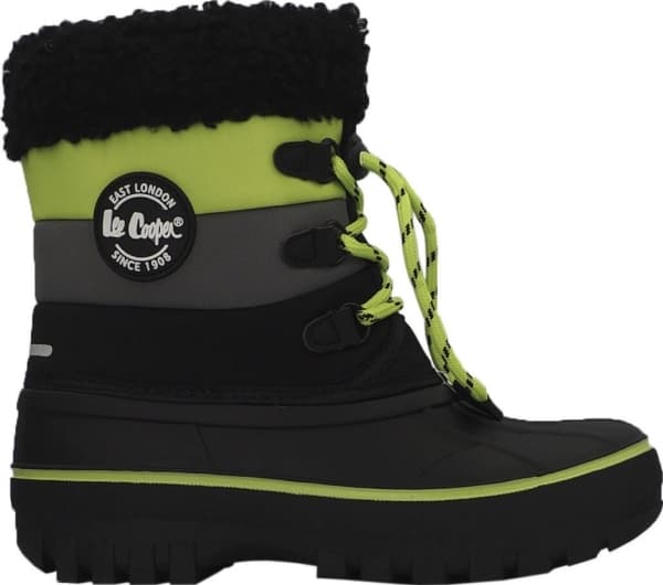 Lee Cooper Barnesko Lee Cooper svart og lime LCJ-24-44-2856K 34