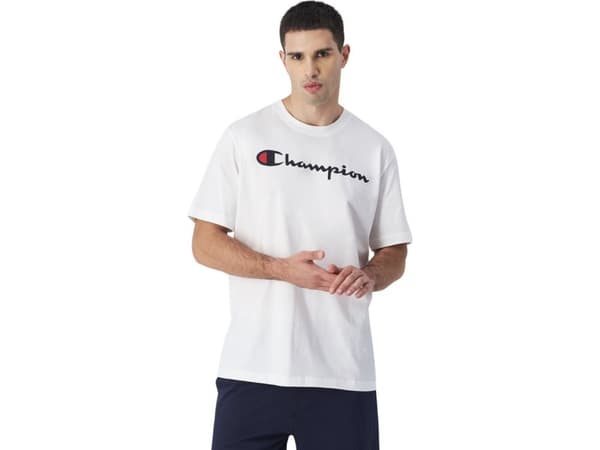 Champion herrmodell Champion SS Tee vit 220256 WW001 2XL T-shirt