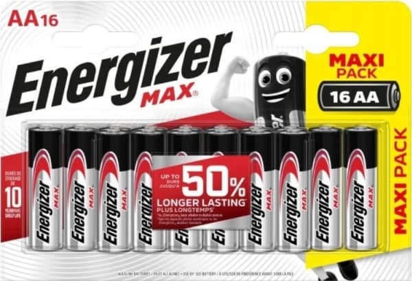 Energizer Max AA / E91 Batterier (16 stk Blister)