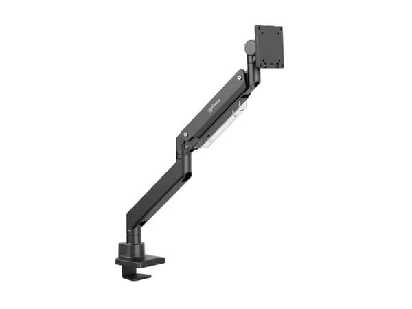 Manhattan TV & Monitor Mount, Desk, Full Motion (Gas Spring), Screen Sizes: 13-42", Black, C-Clamp or Grommet Assembly, VESA 75x75 to 200x200mm, Max musta