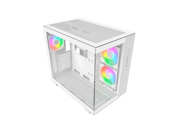 Montech KING 65 PRO PC Case, Midi-Tower, ATX, ARGB, Tempered Glass - white Vit