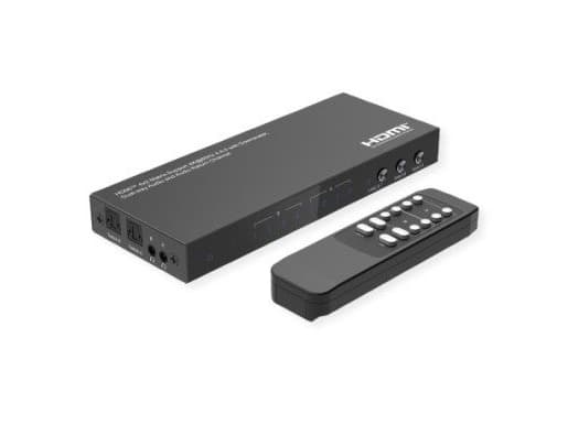 VALUE HDMI Matrix, 4x2, 4K60Hz, med fjernkontroll