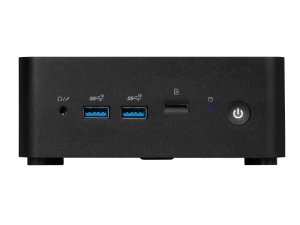 MSI Cubi NUC 1MG-007BDE, 0.84L sized PC, Mini PC barebone, Intel SoC, DDR5-SDRAM, M.2, 120 W musta