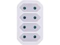 Miniatyrbilde 3 av 4: InLine 16471E, Type F, Type C (Europlug), Rett, Rett, Hvit, 55 g
