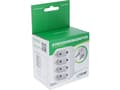 Miniatyrbilde 4 av 4: InLine 16471E, Type F, Type C (Europlug), Rett, Rett, Hvit, 55 g