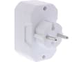 Miniatyrbilde 2 av 4: InLine 16471E, Type F, Type C (Europlug), Rett, Rett, Hvit, 55 g
