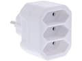 Miniatyrbilde 1 av 5: InLine 16471A, Type F, Type C (Europlug), Rett, Rett, Hvit, 44 g