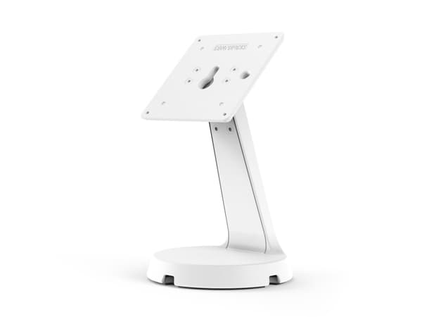 Compulocks iPad 10.2" Space Enclosure Mast Counter Stand - Kiinnityssarja (kotelo, jalusta) - tabletille - lukittava - teräs, alumiini - valkoinen -