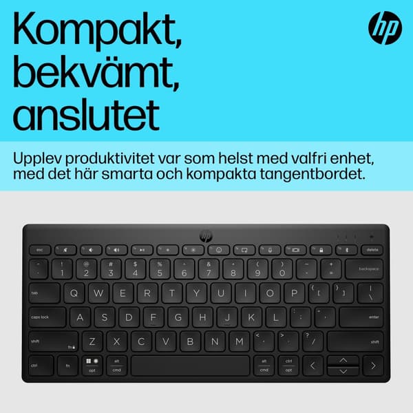 HP 355 kompakt Bluetooth-tangentbord för flera enheter