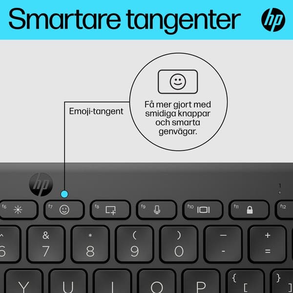 HP 355 kompakt Bluetooth-tangentbord för flera enheter