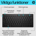 Miniatyrbild 9 av 10: HP 355 kompakt Bluetooth-tangentbord för flera enheter