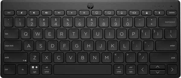 HP 355 kompakt Bluetooth-tangentbord för flera enheter Svart