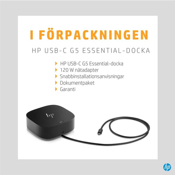 HP USB-C G5 grundläggande dockningsstation