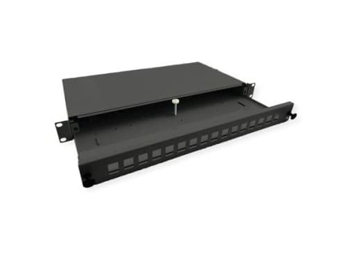 ROLINE 19" LWL Patchpanel Box + Front for 16x Keystones (21.17.0351)