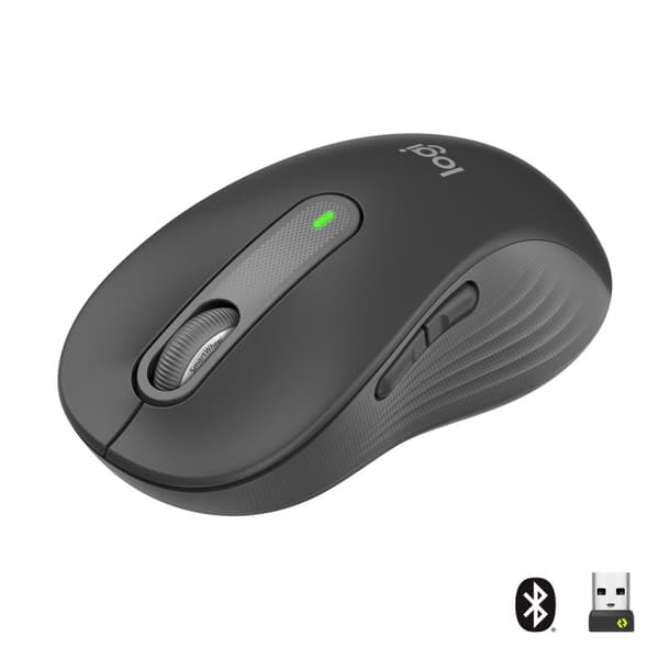 Logitech Signature M650 datormöss Kontor högerhand Trådlös RF + Bluetooth Optisk 4000 DPI grafit