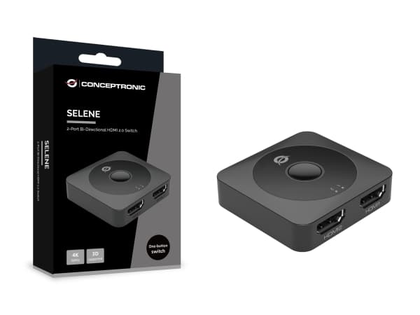 Conceptronic SELENE01B, HDMI, Plast, Sort, 3840 x 2160, 3840 x 2160 piksler, DTS, DTS-HD, Dolby Digital AC3, Dolby TrueHD