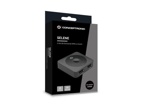 Conceptronic SELENE01B, HDMI, Plast, Sort, 3840 x 2160, 3840 x 2160 piksler, DTS, DTS-HD, Dolby Digital AC3, Dolby TrueHD