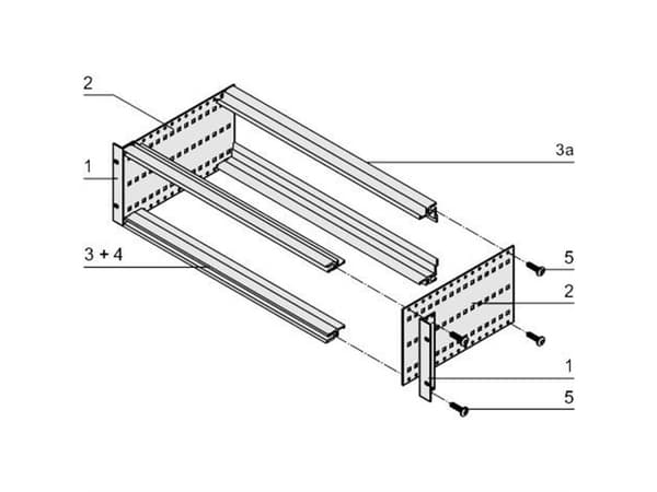 nVent SCHROFF 24563191 Komponentholder 19 Flerfarvet 1 stk