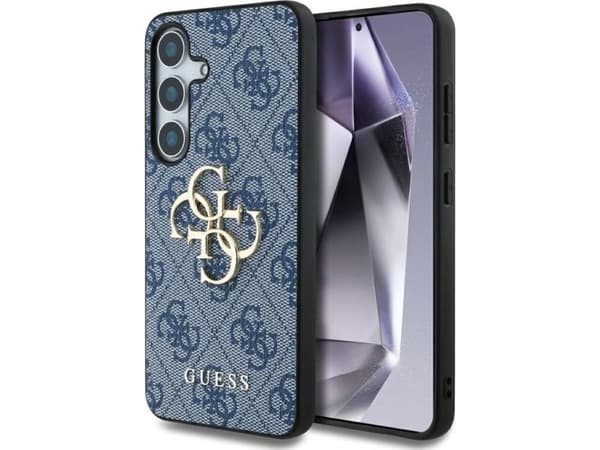 Guess Big 4G Logo Classic Case Samsung Galaxy S25 sininen