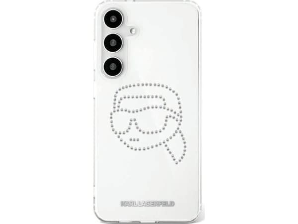Veske Karl Lagerfeld Rhinestones Karl Head Logo Samsung Galaxy S25 gjennomsiktig