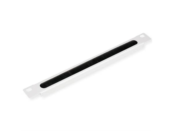 ROLINE 10 Zoll Kabelzuführung mit Bürstenleiste 0.5 HE grau, Kabelkanal, Grå, Stål, 0.5U, 25,4 cm (10"), 450 mm
