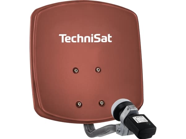 Technisat SAT speil med LNB, 33 cm speil, aluminium, enkelt LNB (1433/2195)