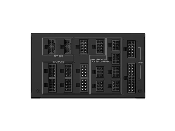 Gigabyte UD1600PM PG5 AI TOP - Strømforsyning (intern) - ATX12V 3.1/ EPS12V - 80 PLUS Platinum - AC 100-240 V - 1600 watt - aktiv PFC