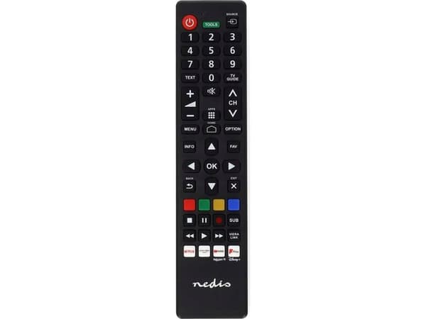 Nedis TVRC45PASHBK, TV, IR Kabelfri, Trykknapper, Sort