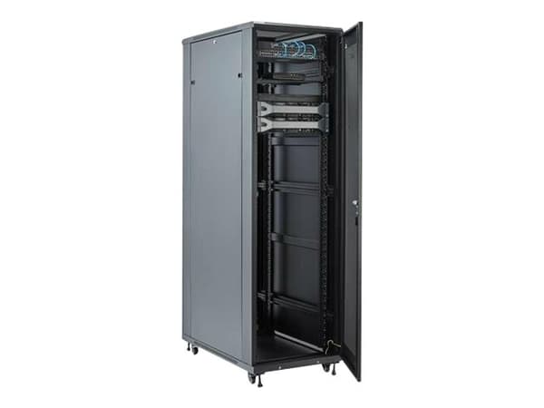 StarTech.com 42U Server Rack Cabinet - 4-Post Adjustable Depth (5.9" to 36.4") IT Network Equipment Rack Enclosure with Casters - 2000lbs (RK4236BKB)