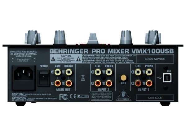 Behringer VMX100USB, 2 kanaler, Sort