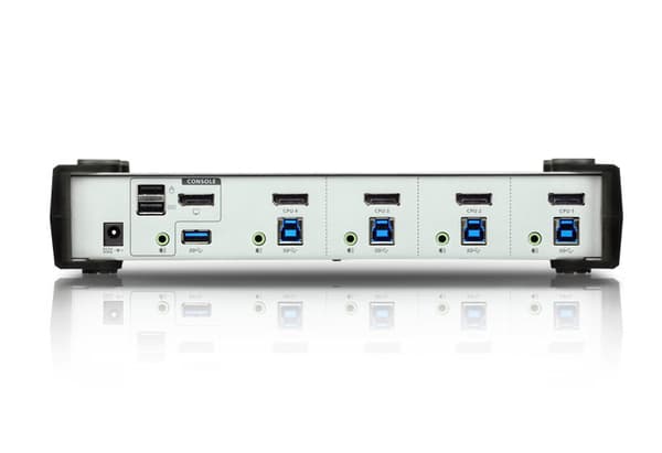 ATEN USB 3.0 DisplayPort KVMP™-switch med 4 portar (kablar medföljer)