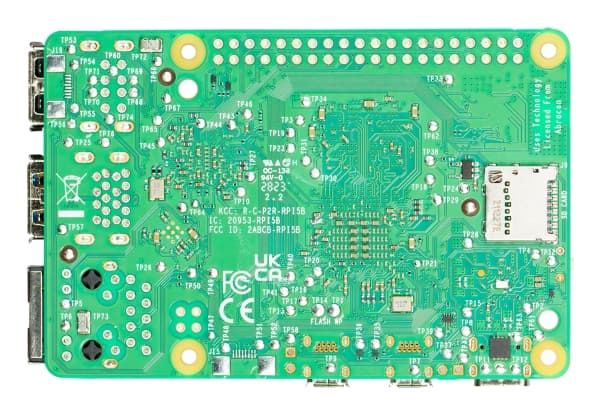 Raspberry Pi 5 Model B - Dator med ett kort - Broadcom BCM2712 / 2.4 GHz - RAM 16 GB - 802.11a/b/g/n/ac, Bluetooth 5.0