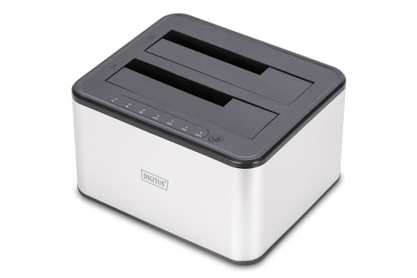 Digitus DA-71540-2, Harddisk, SSD, SATA, Serial ATA II, Serial ATA III, 2.5,3.5", USB 3.2 Gen 1 (3.1 Gen 1) Type-B, Sort, Hvit, 6 Gbit/s