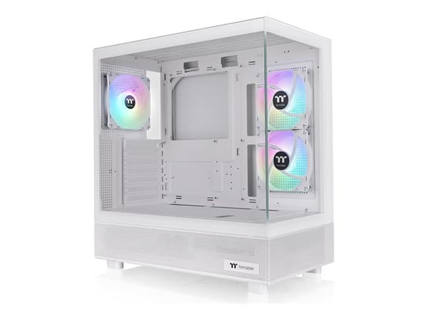Thermaltake View 270 Plus TG ARGB - Mid tower - utökad ATX - genomskinlig sidopanel (härdat glas) - ingen strömförsörjning (PS/2) - snö - USB/ljud Vit