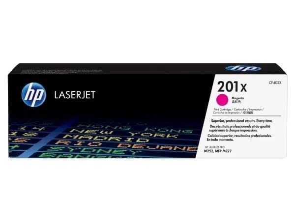 HP 201X høykapasitet magenta LaserJet-originaltonerkassett, 2300 sider, Fiolblå, 1 stykker