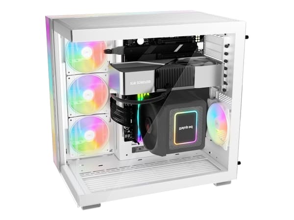 be quiet! LIGHT BASE 600 LX White, Midi Tower, PC, Vit, ATX, micro ATX, Mini-ITX, Akrylnitrilbutadienstyren (ABS), Glas, SGCC, Spela