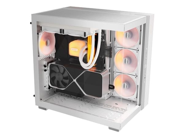 be quiet! LIGHT BASE 600 LX White, Midi Tower, PC, Vit, ATX, micro ATX, Mini-ITX, Akrylnitrilbutadienstyren (ABS), Glas, SGCC, Spela