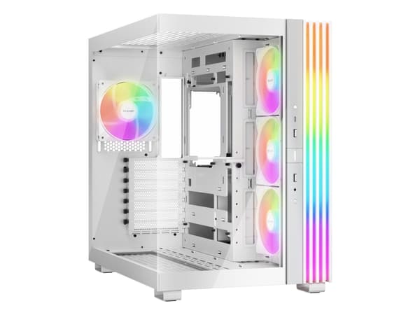 be quiet! LIGHT BASE 600 LX White, Midi Tower, PC, Vit, ATX, micro ATX, Mini-ITX, Akrylnitrilbutadienstyren (ABS), Glas, SGCC, Spela Vit
