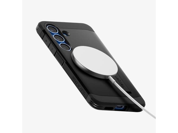 Spigen Galaxy S25 Case Tough Armor AI (MagFit) Black, Cover, Samsung, Galaxy S25, 15.8 cm (6.2"), Black