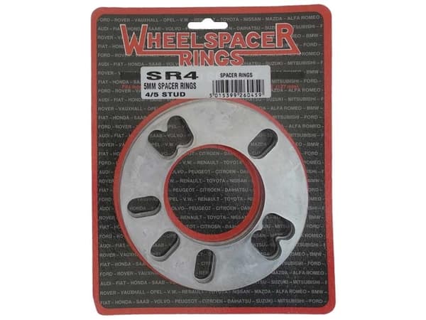 Välirengas 5mm 4/5 reikä, 2 kpl:n sarja