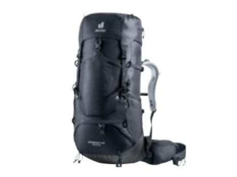 Deuter Aircontact Lite 35+10 SL, Innvendig ramme, Topp, Turgåing, Sort, Grafitt, Unisex, Polyamid, Polyester